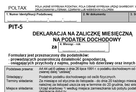 Jak obliczyć podatek dochodowy w PIT-5? - Rozliczenie PIT przez Internet