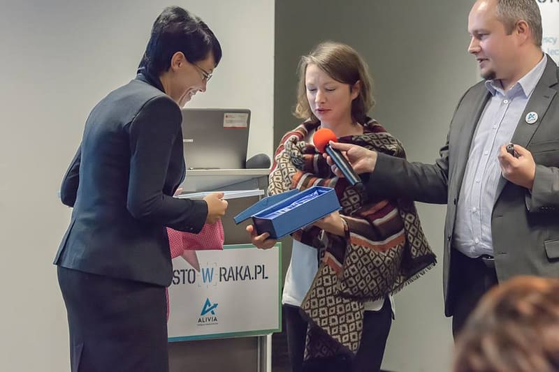 wręczenie nagrody dla najbardziej przyjaznego szpitala